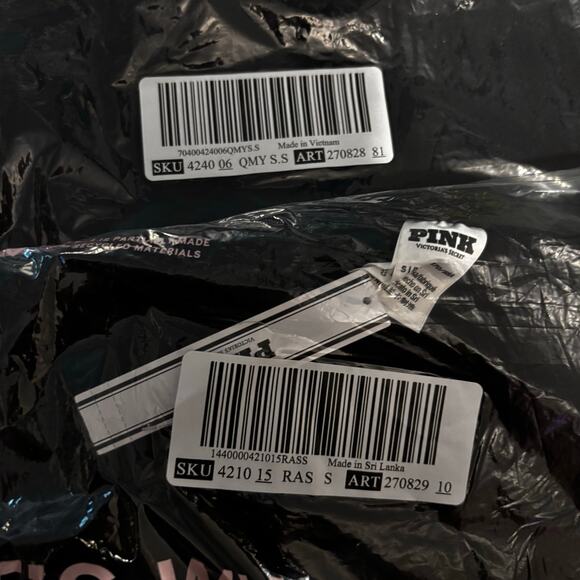 VS PINK Rhinestone Bling Halloween Skeleton Matching Campus Tee & Sweatpants Set - Picture 10 of 10